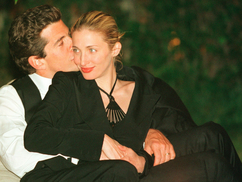 Carolyn Bessette and John F. Kennedy Jr. in New York, mid-1990s.