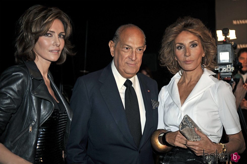 Adriana Abascal with Oscar de la Renta and Nati Abascal