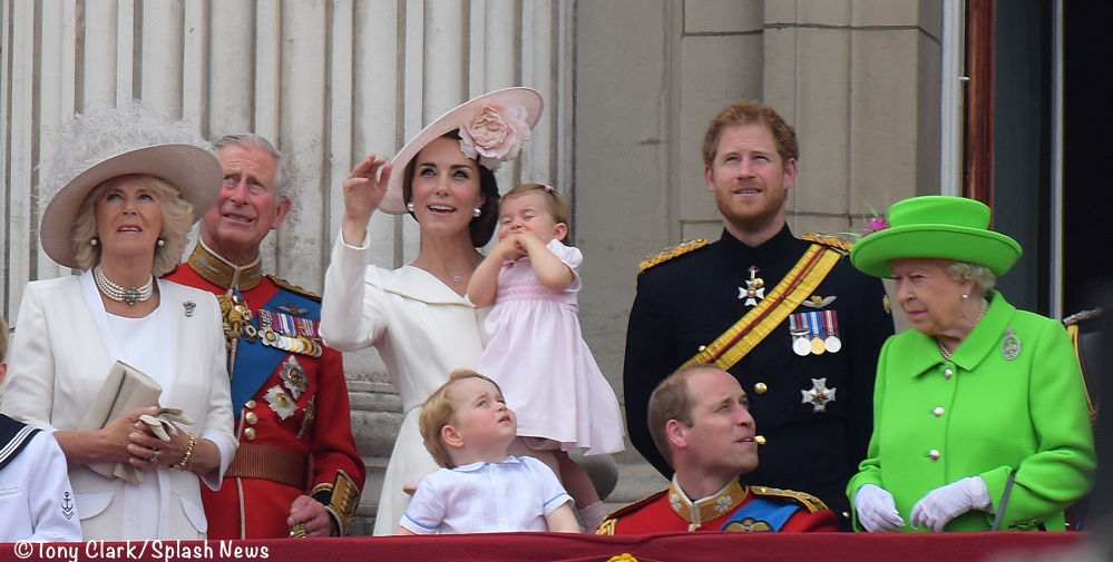 Kate Middleton Duchess of Cambridge bespoke wing lapel wool silk coat dress by Alexander McQueen Trooping the color 2016