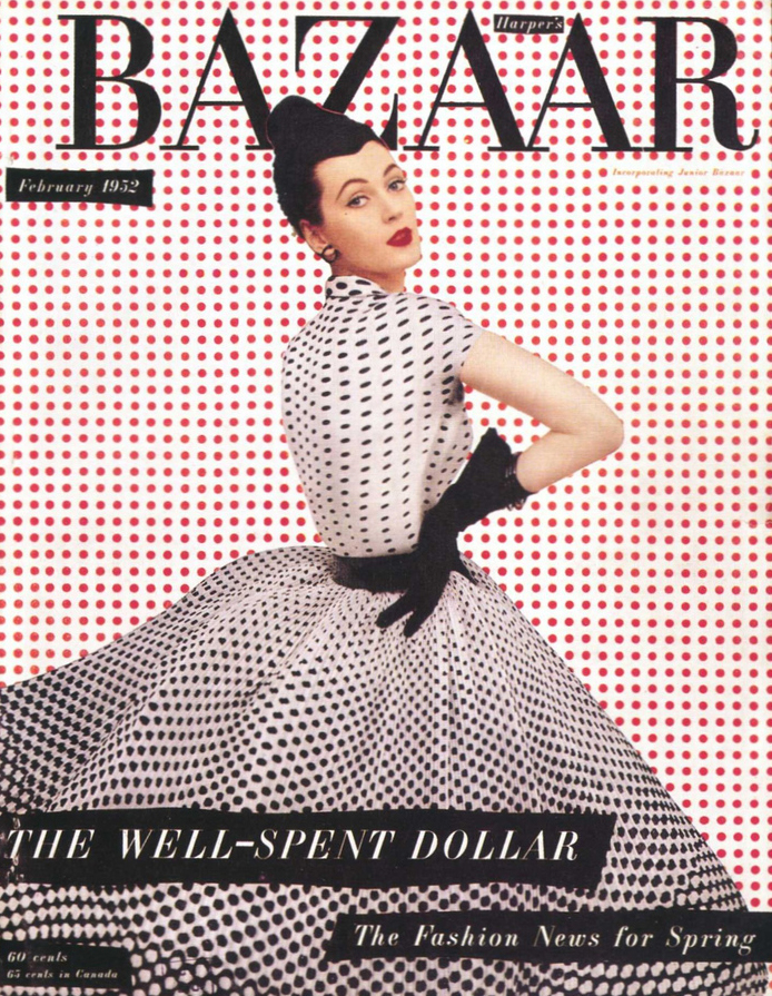 Alexey Vyacheslavovich Brodovitch design for Harper's Bazzar's cover, February 1952
