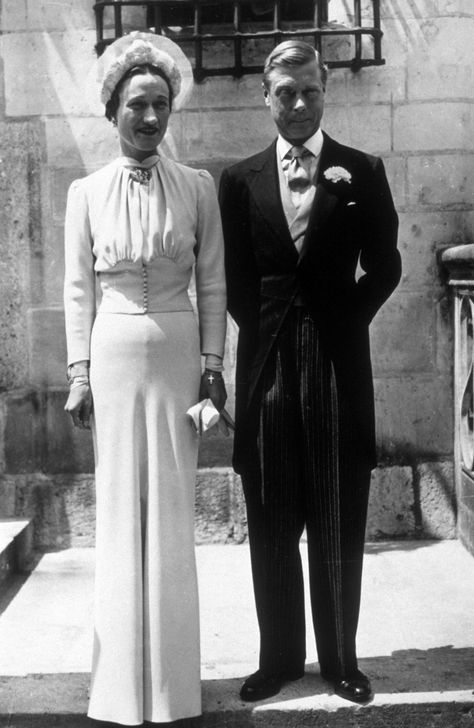 Wallis Simpson Duchess of Windsor 1937 wedding dress ensemble designed by Mainbocher