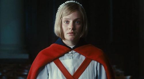 Romola Garai as Briony, aged 18 in film Atonement