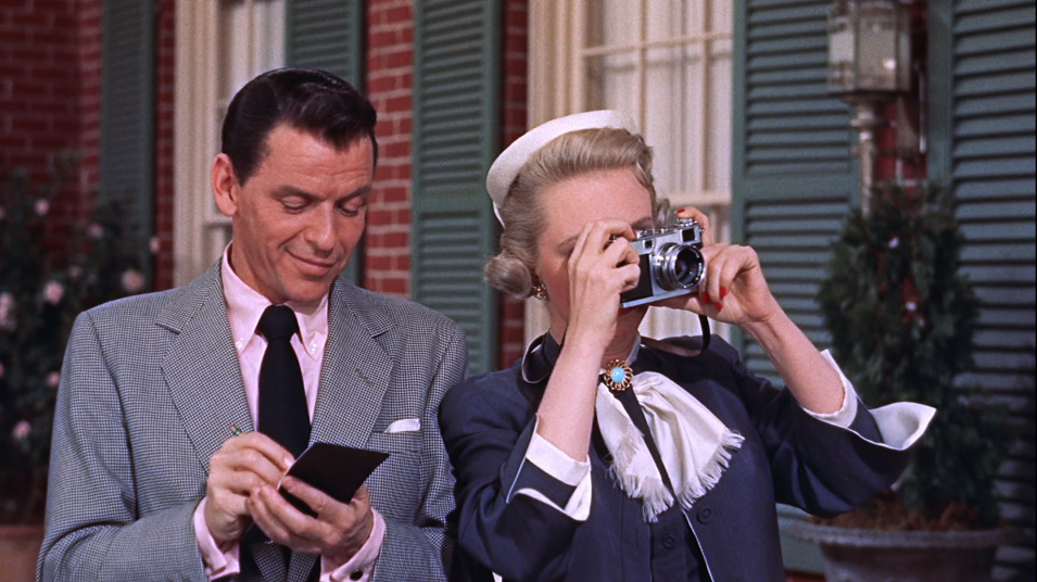 Frank Sinatra and Celeste Holm in film High Society(1956)