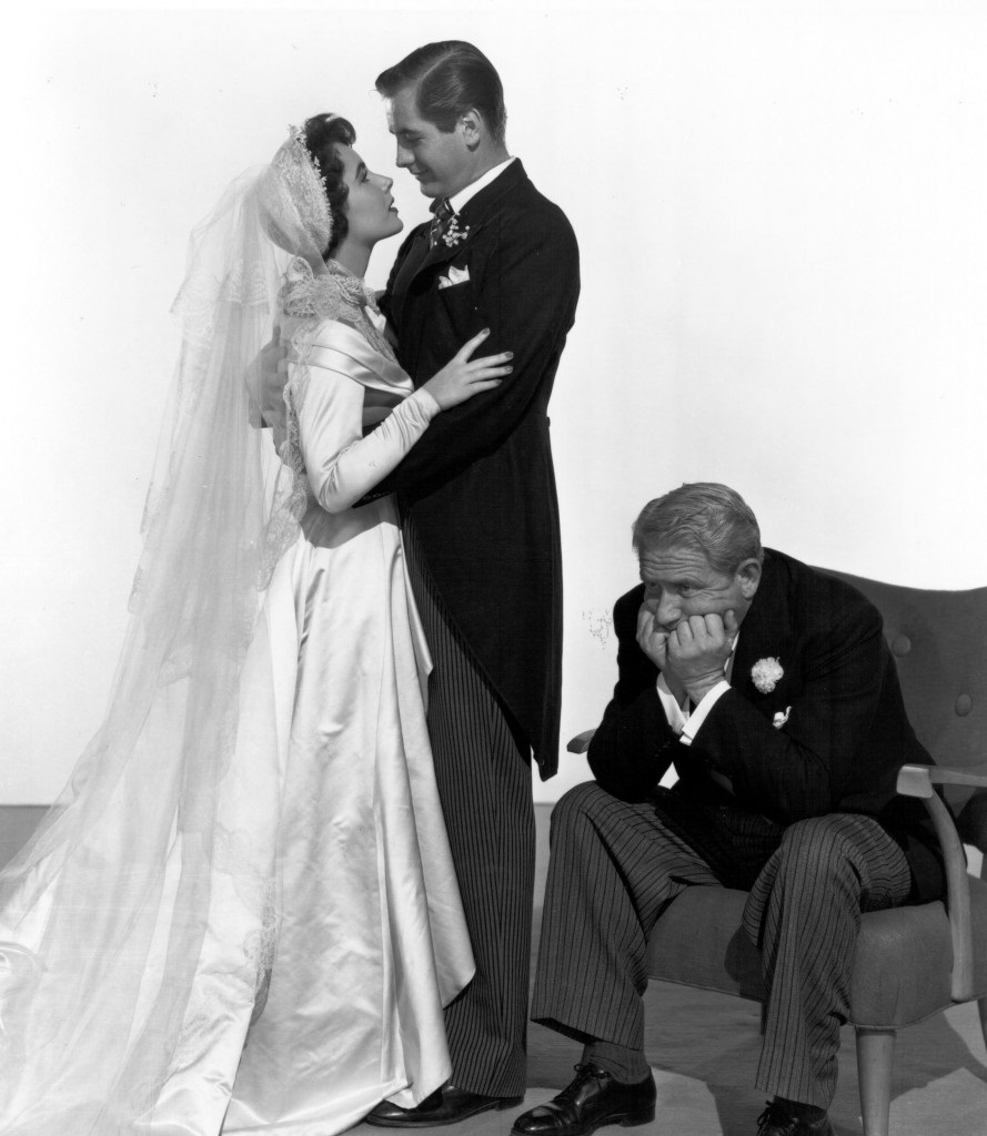 Elizabeth Taylor in film Father of the Bride(1950) wearing wedding gown designed by Helen Rose