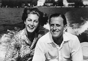 Fiona Campbell-Walter the third Baroness Thyssen with her husband Baron Hans Heinrich Thyssen-Bornemisza