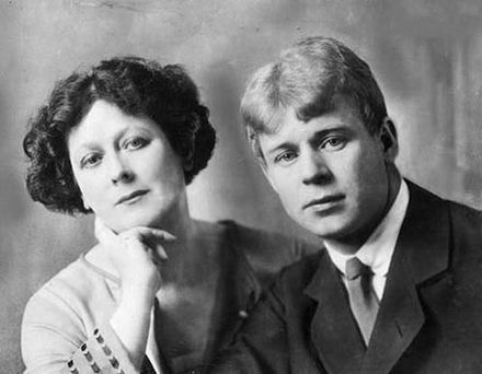 Isadora Duncan avec Sergueï Essénine en 1923.