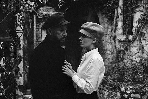 Jean Seberg and her husband Romain Gary, 1966