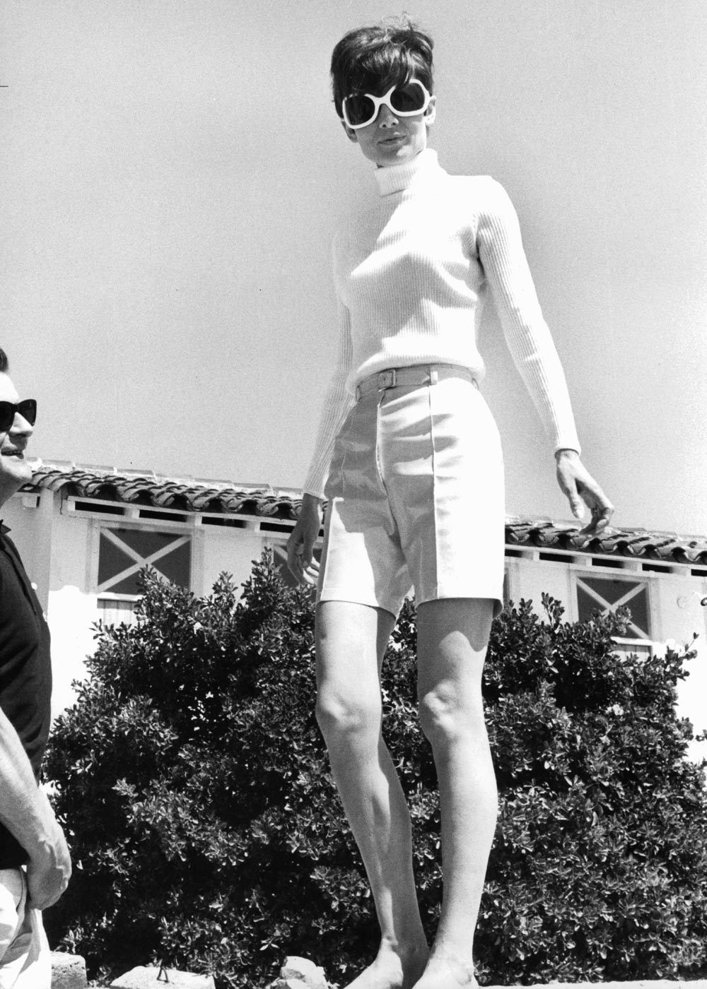 Elegant style icon wardrobe essentials: Audrey Hepburn in shorts