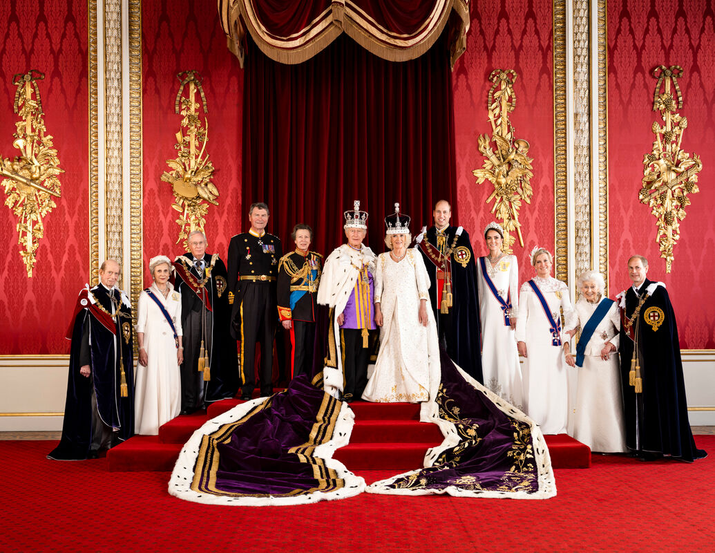 Kate Middleton wore an ivory silk gown custom made by Alexander McQueen for King Charles III's coronation ceremony, 6th May, 2023