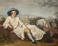 Georgi Takev Goethe in the Roman Campagna 1996 Oil on canvas © Museo Casa di Goethe