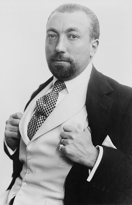 Paul Poiret (20 April 1879 – 30 April 1944), the French couturier, c. 1913