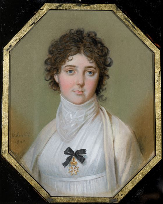 Lady Hamilton c. 1800, Pastel by Johann Heinrich Schmidt, owned by Nelson