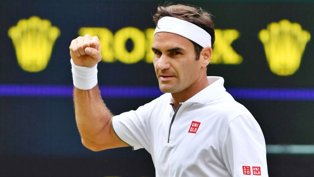 Roger Federer, 8 time Wimbledon champions, wore Uniqlo at Wimbledon