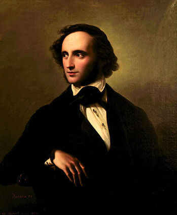 Portrait of Mendelssohn by Wilhelm Hensel, 1847