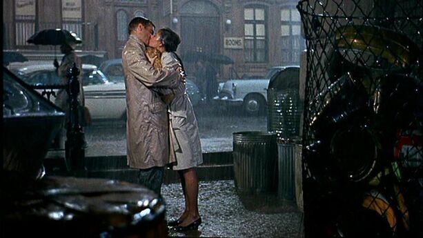 Audrey Hepburn movie costume in film Breakfast at Tiffany's(1961), the complete wardrobe of Holly Golightly: Beige colored trench coat with patch pockets and flare bottom