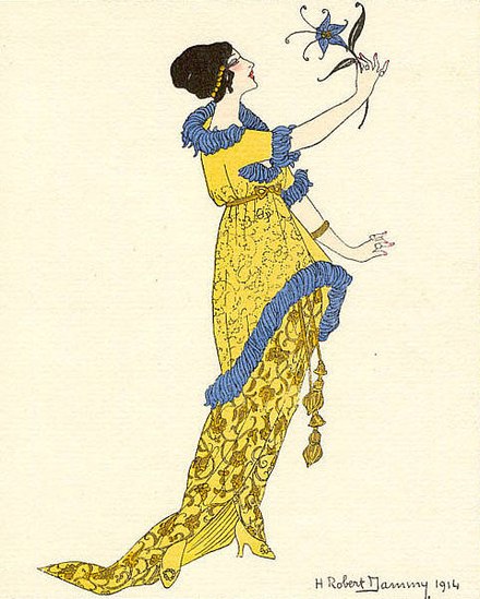 Robe de Jacques Doucet dessinée par George Barbier.