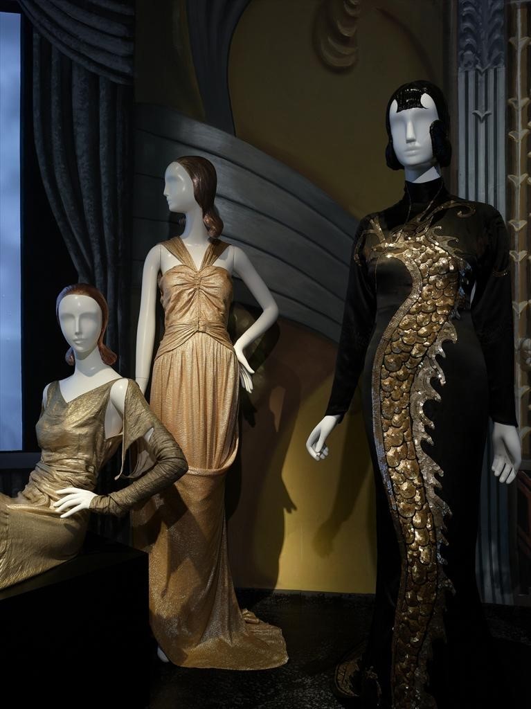 Evening gown designed by Travis Banton, 1934