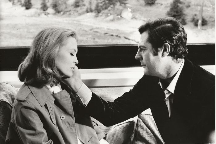 Marcello Mastrioanni con Faye Dunaway