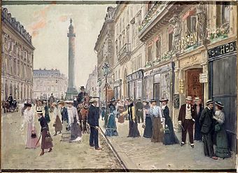 Jean Béraud, Sortie des ouvrières de la maison Paquin, rue de la Paix.