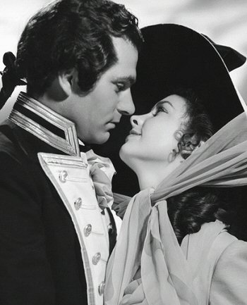 Vivien Leigh and Lawrence Olivier in film That Hamilton film,  1941