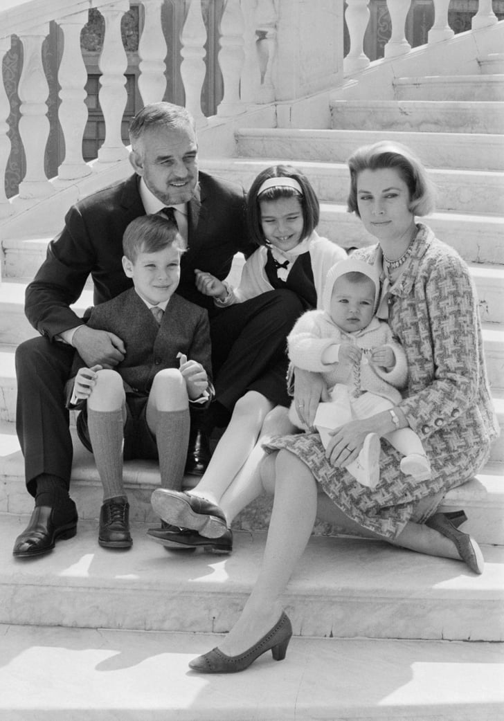 Princess Grace and her husband Prince Rainier with their three children