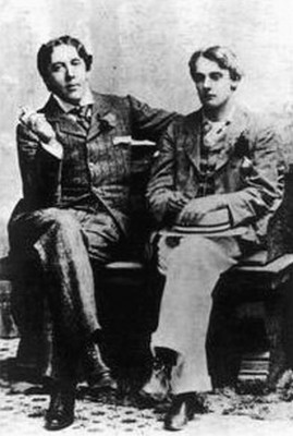 The most elegant writer Oscar Wilde wearing double breast suit