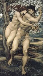 The tree of forgiveness by Edward Burne Jones, 1882