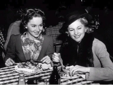 Joan Fontaine with her sister Olivia de Havilland