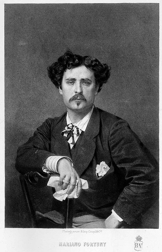 Portrait of Mariano Fortuny y Marsal, father of Mariano Fortuny y Madrazo, 1875 by Goupil and CieParis