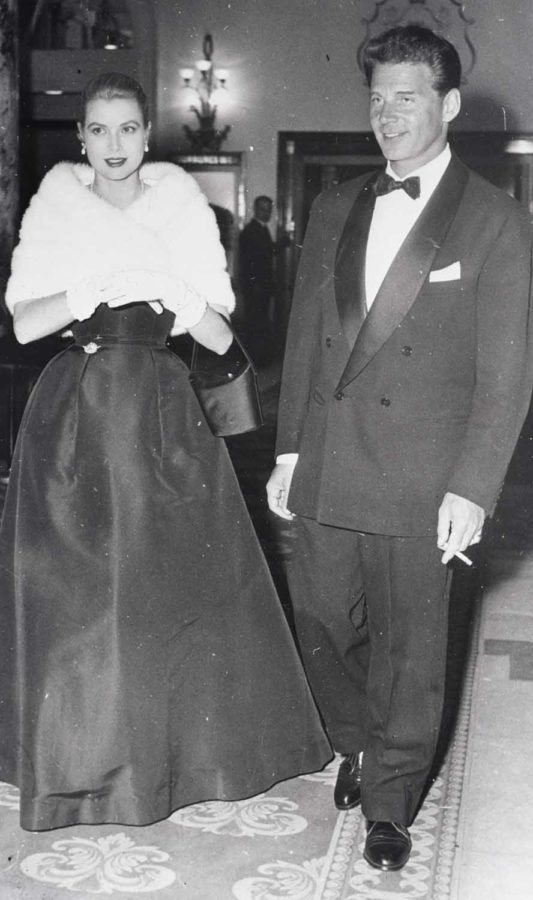 Jean Pierre Aumont with Grace Kelly, 1955