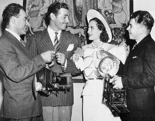 Clark Gable and Joan Crawford together in an MGM film of the early 1930s