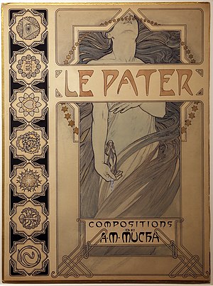 Cover of Le Pater (1899) by Alphonse Mucha