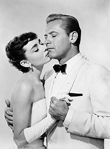 Audrey Hepburn with William Holden in film Sabrina(1954)