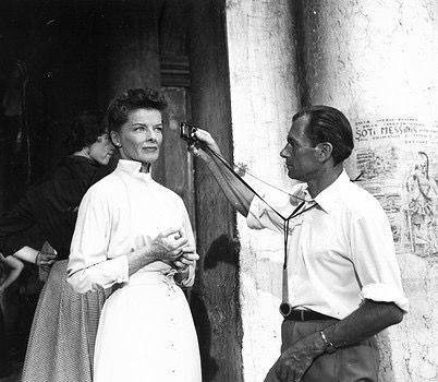 David Lean directing Katharine Hepburn in Summer Time