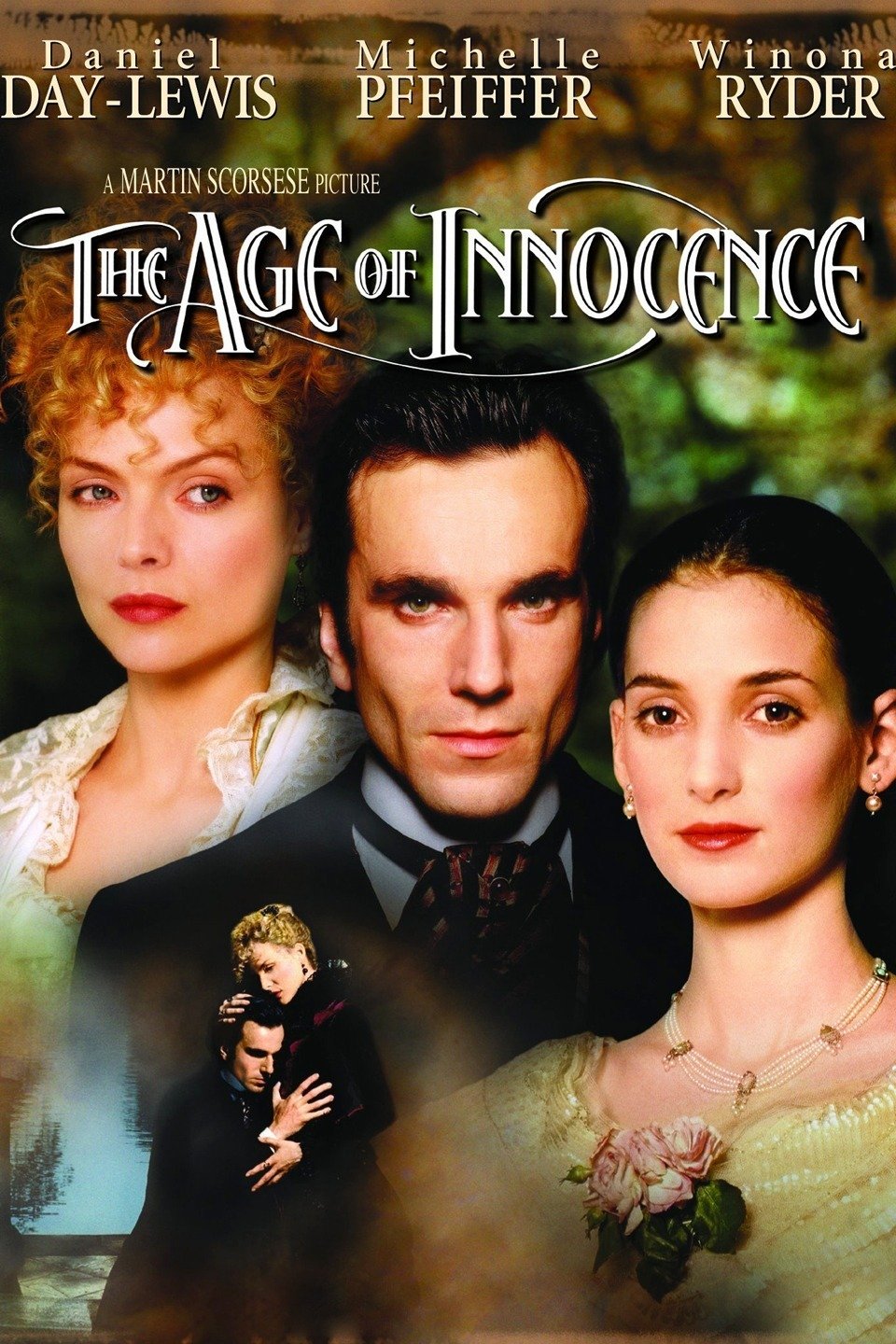 The Age of Innocence(film, 1993)starring Daniel Day-Lewis, Michelle Pfeiffer, Winona Ryder