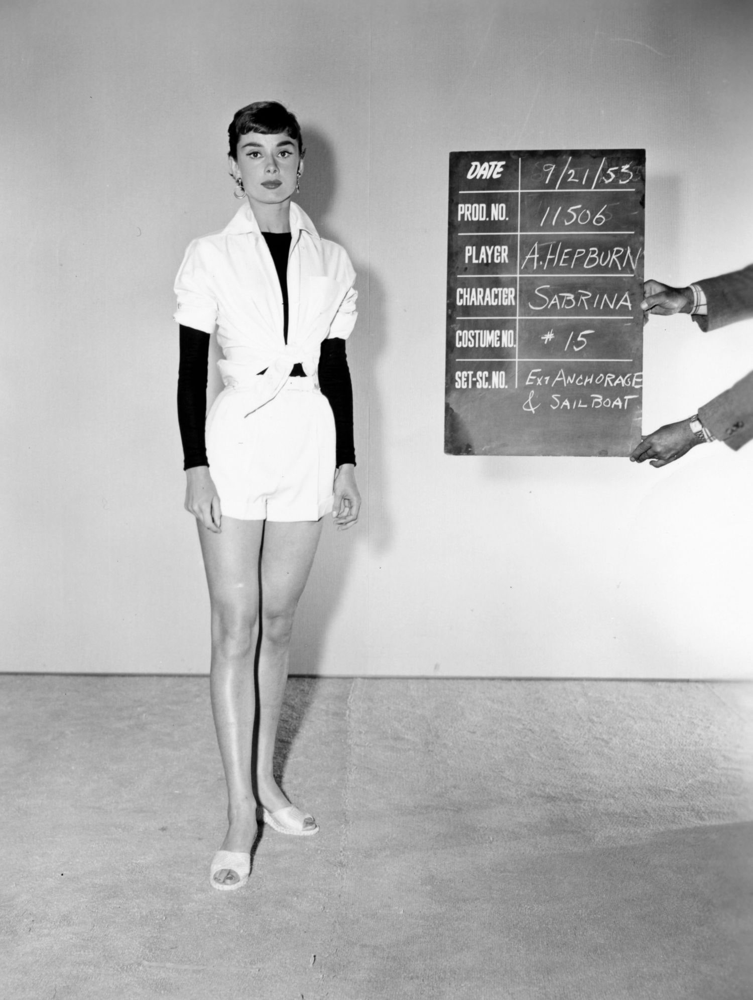 Elegant style icon wardrobe essentials: Audrey Hepburn in shorts