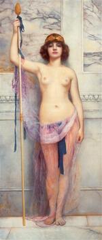 A Priestess, 1893 by John William Godward