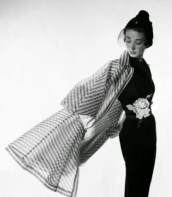 Dorian Leigh wearing ensemble by Bonnie Cashin