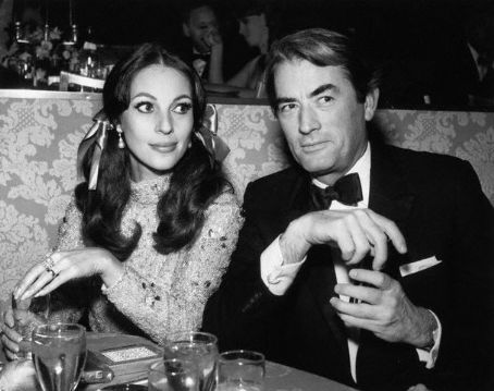 Véronique Passani with her husband Gregory Peck