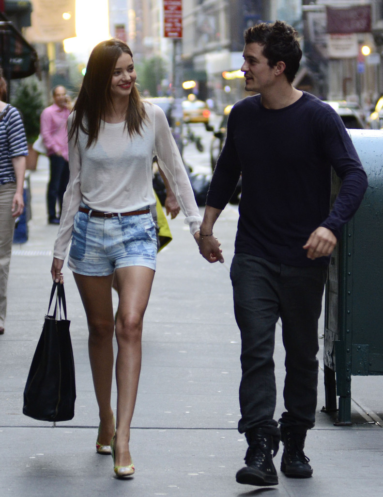 Miranda Kerr with Orlando Bloom