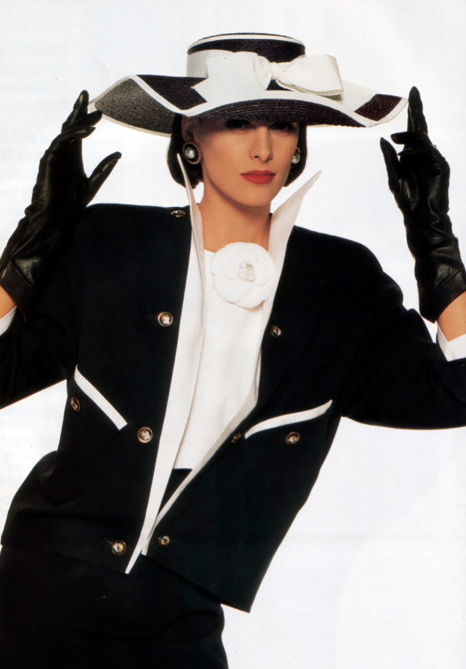 Inès de La Fressange model for Chanel