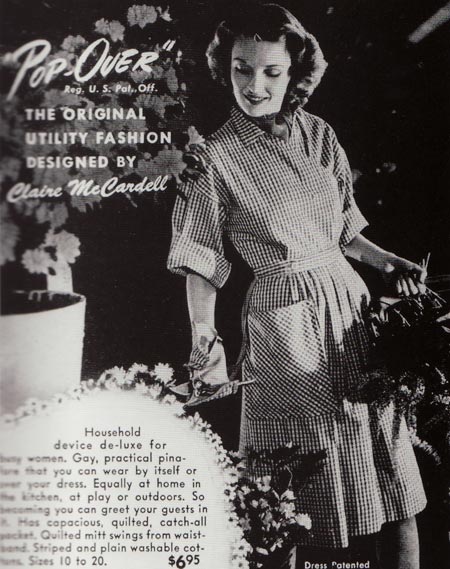 Sewing pattern of Claire McCardell's popover dress, 1942