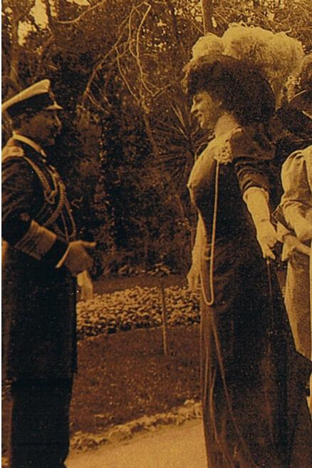 Franca Florio and the German Emperor Wilhelm II.