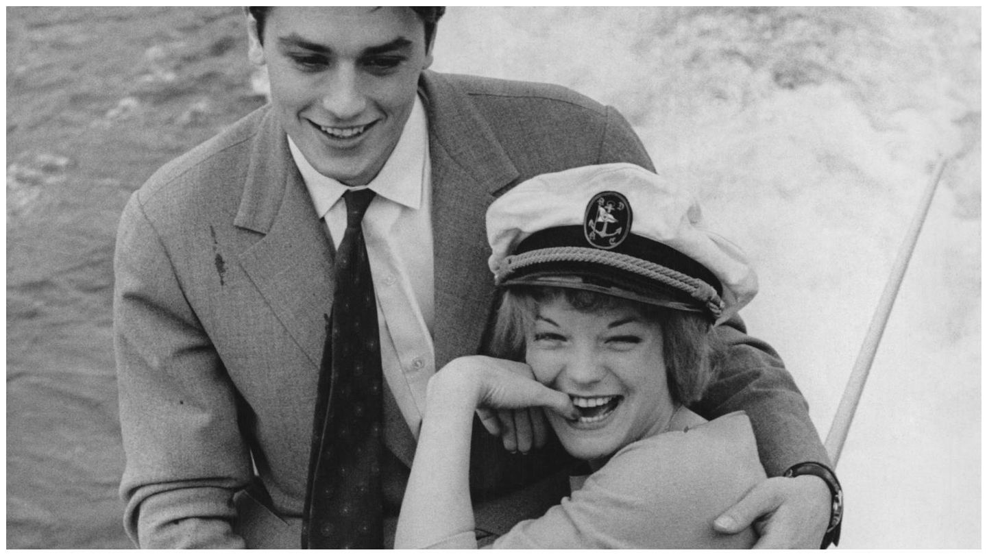 Alain Delon avec Romy Schneider