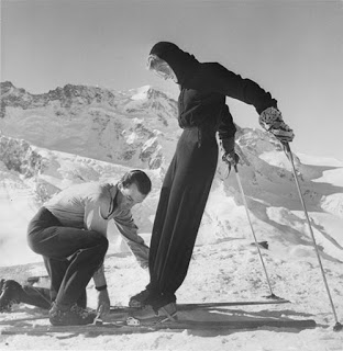 Emilio Pucci as ski instructor