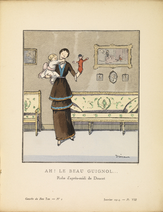 Robe d'après-midi de Jacques Doucet, Gazette du Bon Ton, Jan 1914