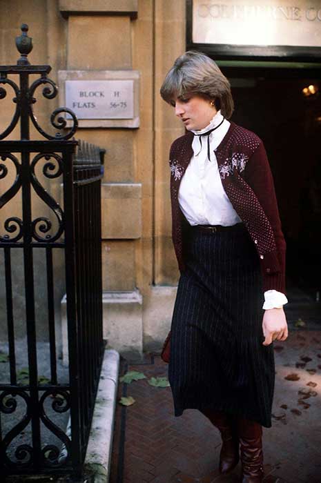 Elegant style icon wardrobe essentials: Princess Diana in white shirt