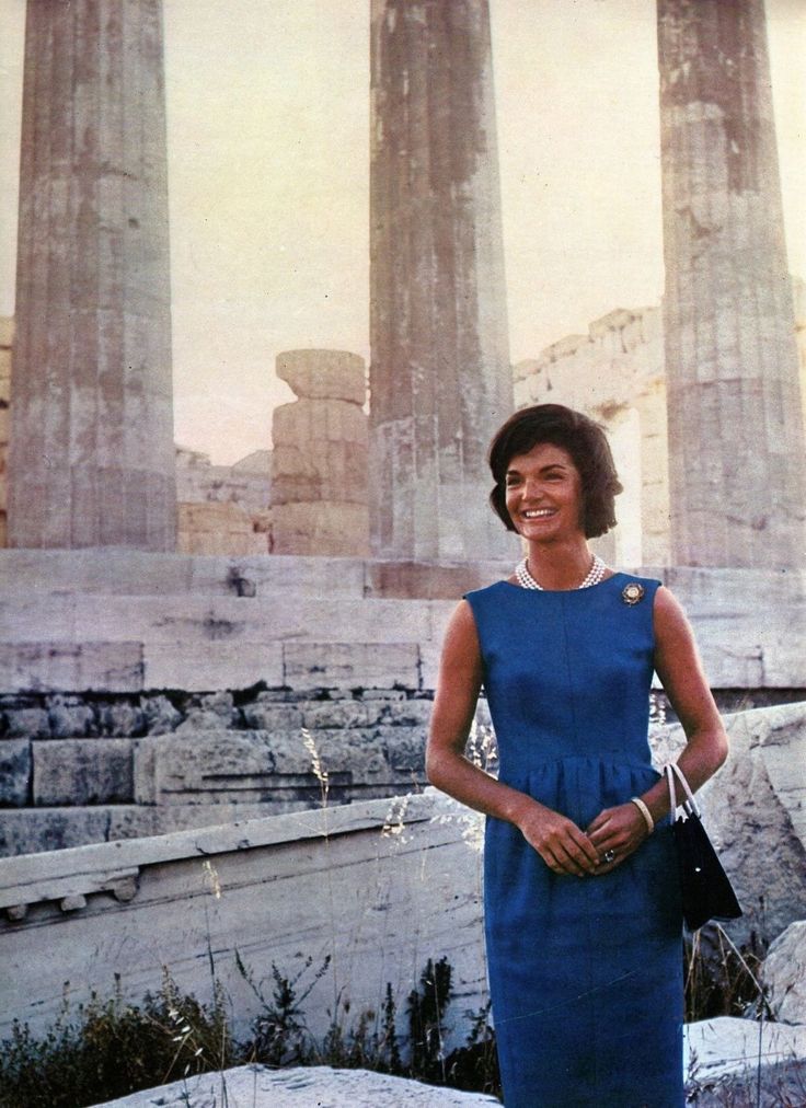 Jackie Kennedy in Norman Norell's dress, 1961