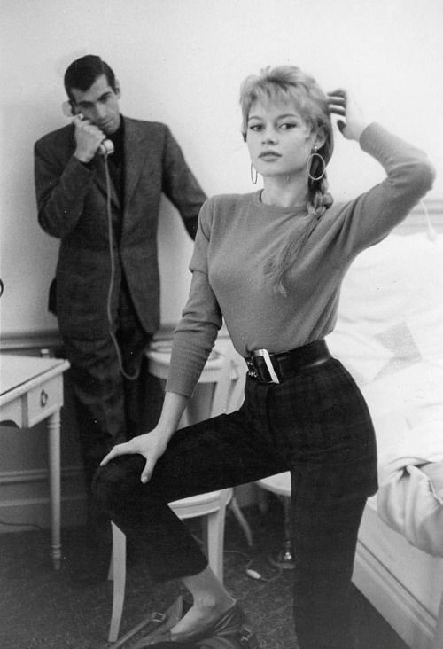 Roger Vadim with Brigitte Bardot