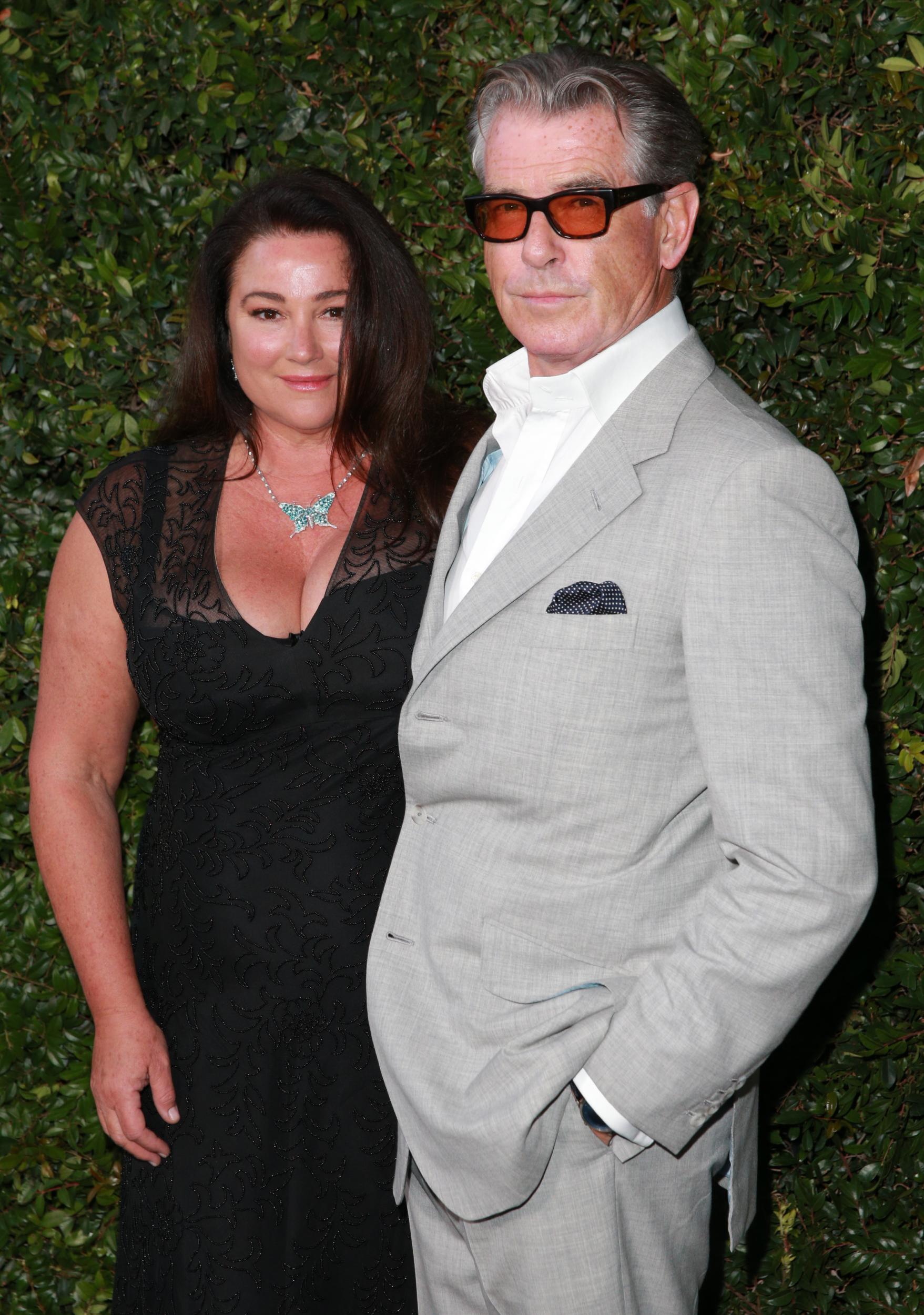 ierce Brosnan and his second wife Keely Shaye Smith